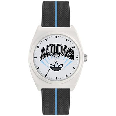 Quarzuhr ADIDAS ORIGINALS "PROJECT TWO", schwarz, hellblau, Armbanduhren, Damen, Armbanduhr, Herrenuhr, Damenuhr,Resinarmband,wasserabweisend bis 5 bar Image