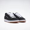 Sneaker REEBOK CLASSIC "CLUB C BULC CLN", Gr. 42, washedschwarz, schwarz, weiß, Leder, Synthetik, sportlich, Schuhe
