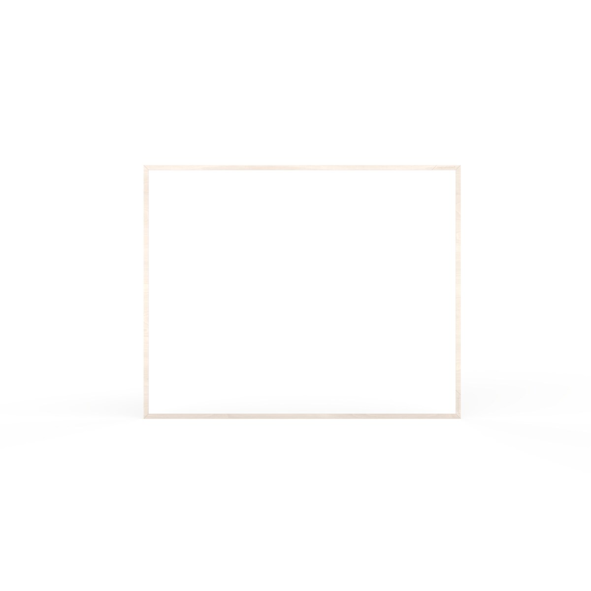 magnetoplan Whiteboard Wood Series 1440000 Rahmen weiß 96x48cm Image