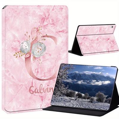 TEMU Customized Name Stand Pu Lether Case For Ipad 2022 10th .9inch Fold Cover Case Tablet Holder With 360-degree Protection & Scratchproof Finish Personalized Design