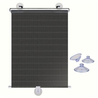 TEMU Retractable Blackout Roller Shade For Uv Protection - No-drill Installation, Pvc Material, Heat Insulation Effect, Ideal For Office, Sunroom, Kitchen, Balcony, Living Room, Insulation For Home Image