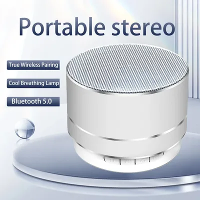 2025 Portable A10 Wireless Bluetooth Mini Speaker Small Steel Cannon Subwoofer Colorful Mini Gift Card Bluetooth Speaker