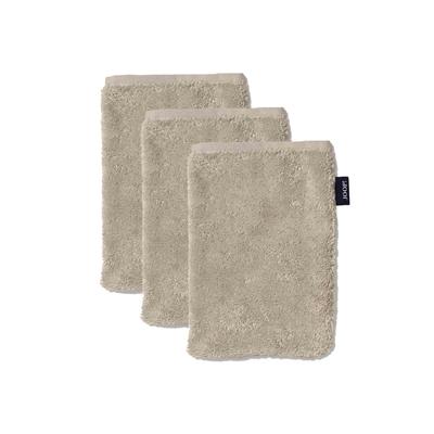 Handtuch JOOP "Waschlappen Doubleface 3er Pack" Gr. S, beige, B:16cm L:22cm, Frottier, Obermaterial: 100% Baumwolle CO., Handtücher (Packung) Image