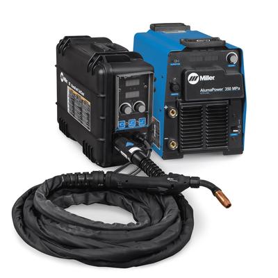 Miller AlumaPower 350 MPa MIG Welder, Feeder and 25-ft Gun