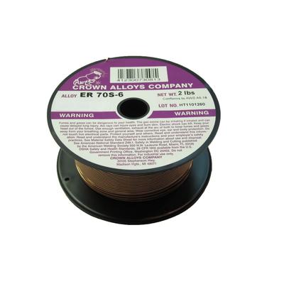 Crown Alloy .023 x 2# ER 70S-6 Steel MIG 2 lb SPOOL