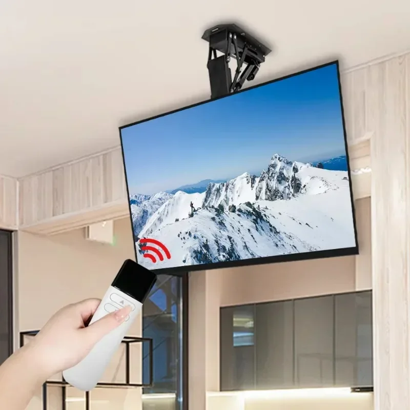 Elektrisch motorisierte Flip-Down-Deckenhalterung für TV-Halterung, Fernbedienung, Drop-Down-TV-Lift, TV-Deckenhalterung, motorisiert Image