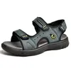 Neue Sommer Männer Echtes Leder Sandalen Klassische Casual Schuhe Männer Outdoor Strand Sandalen Römischen Sommer männer Wasser Schuhe Größe 38-46