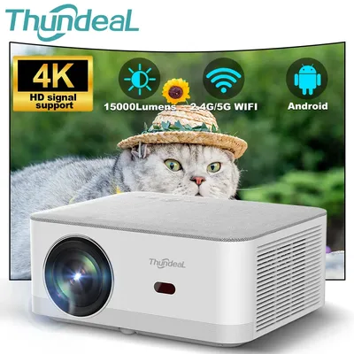 ThundeaL TD92 Pro Full HD Projektor Tragbares Heimkino für 2K 4K 1080P Video Android WIFI Telefon Image