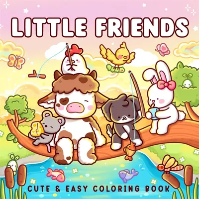 LITTLE FRIENDS Gemütliches Malbuch für Erwachsene und Jugendliche, Make-up-Thema, Graffiti-Malbuch Image