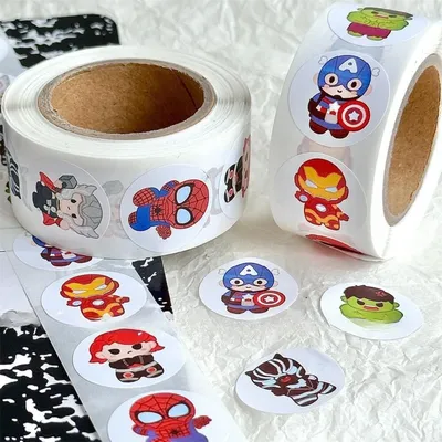 500 Blatt Anime-Aufkleber Disney Spiderman Cartoon-Aufkleber Pull Out Spiderman StIckers Süßes Image