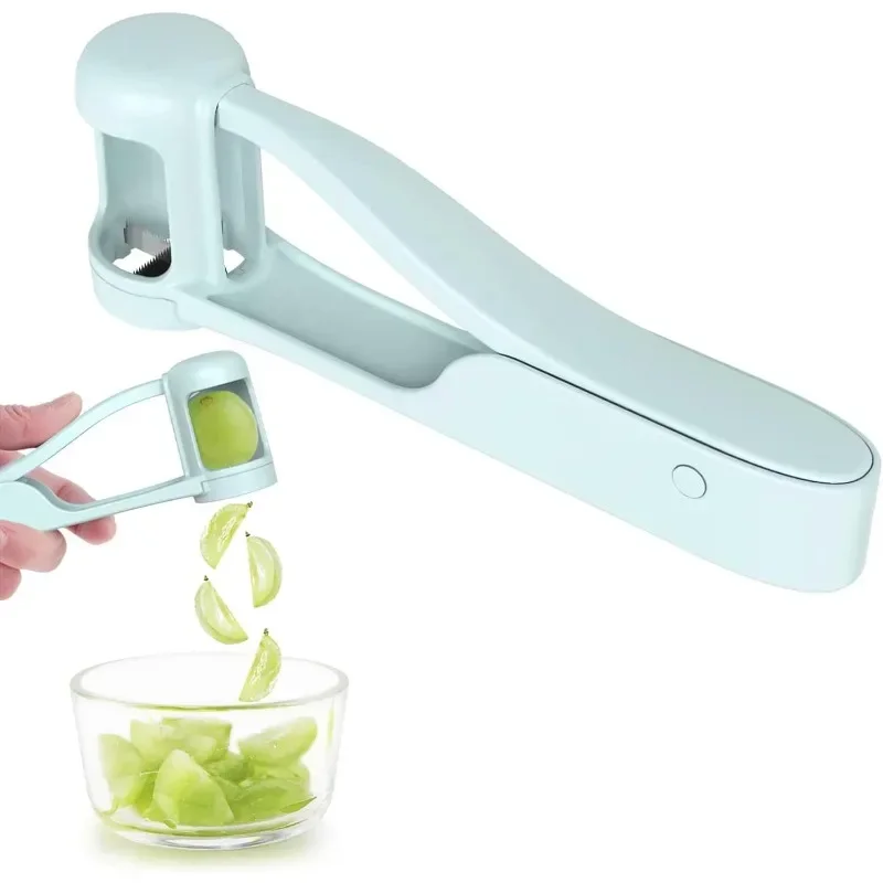 Tomaten Trauben Slicer Cutter Werkzeuge Kirsche Obst Salat Splitter Artefakt Für Kleinkinder Küche Zubehör Für Baby Obst Cut Gadget Image