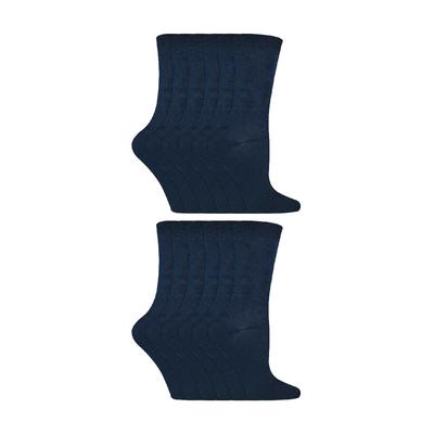 12 Paar Kinder Atmungsaktive Bambus Einfarbige Socken für die Schule Image
