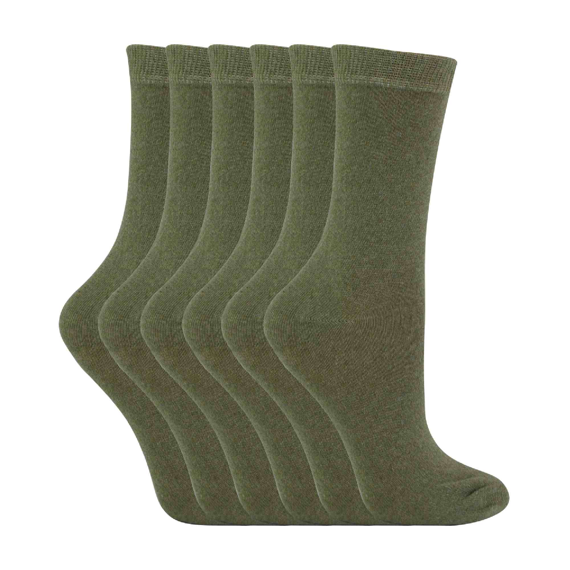 6er-Pack Kinder Einfarbige Baumwollsocken Image