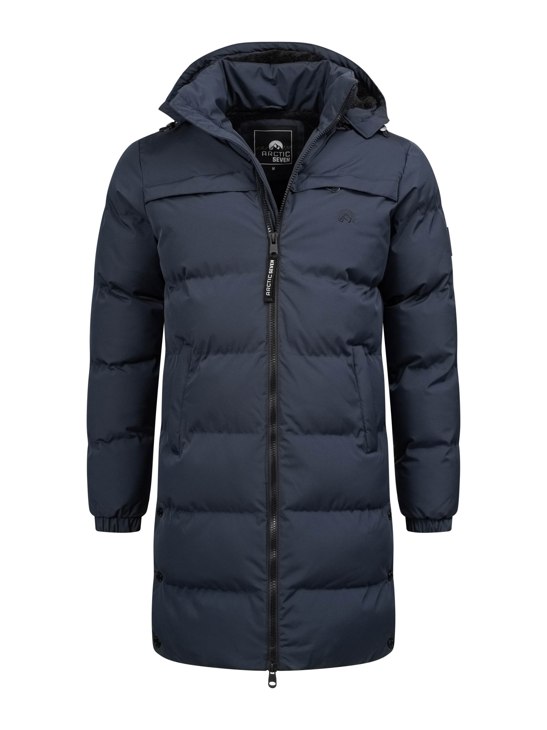 Arctic Seven Herren Winter Parka gesteppt Navy Image