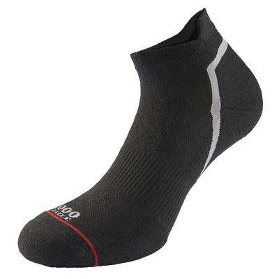 1000 Mile - Herren Einlagige Aktive Sport Atmungsaktive Knöchelsocken - Schwarz Image