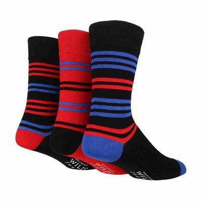 3er-Pack Männer Farbe moderne gemusterte Bambus-Socken Image