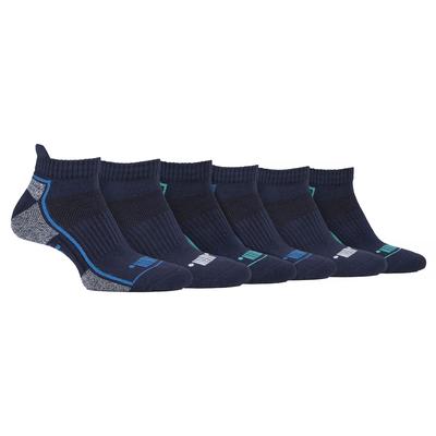 Herren 6er-Pack Sporttrainer Socken | Niedrig geschnittene, gepolsterte Socken Image
