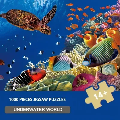 Unterwasserwelt 1000 Stück Puzzle 70 x 50 cm Meeresleben Wandkunst für Meeresbegeisterte Image