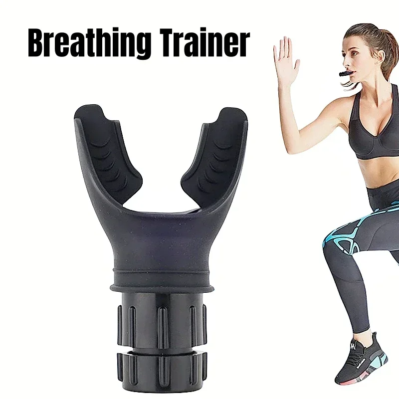 1Pc Sport Atmen Trainer Übung Lunge Gesicht Mundstück Atemschutz Fitness Ausrüstung für Haushalt Gesunde Pflege Zubehör Image