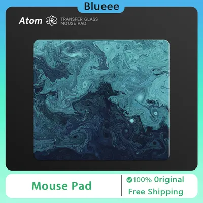 ATOM AT028 Photovoltaic Glass Mouse Pad Tempered Upgrade Smooth FPS Esports Game Mouse Pad Office Desk Pad Accessories Gift