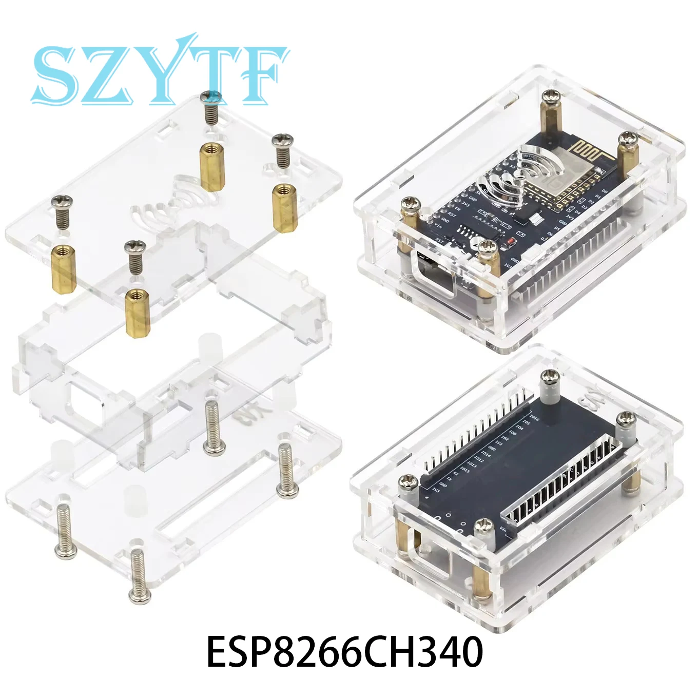 NodeMcu Lua 2102 340G ESP-32 Iot Entwicklungsboard Transparente Acryl-Schutzhülle Image