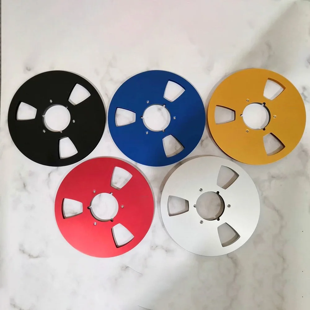 10,5" x 1⁄4" Zoll Audiobandrolle für Rollen-zu-Rolle-Band-Recorder Metall-Aluminium-Rolle für AIKI für Teac für Pioneer-Zubehör Image