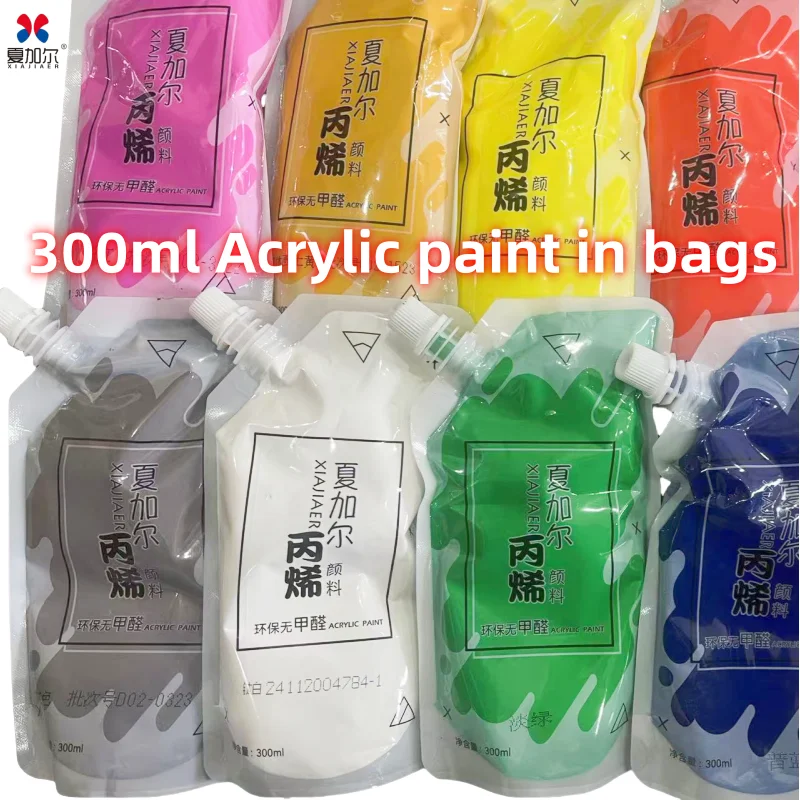 64 Farben / 300 ml Beutel Chagall Acrylfarbe Mehrzweckmalerei Graffiti DIY Künstlerbedarf Malen Kunst Student Fine Art Maler S Image