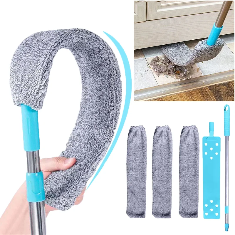 Teleskop Lange Griff Mopp Haushalt Staub Pinsel Fugen Stauben Reiniger Sofa Pinsel Reinigung Staub Pinsel Hause Reinigung Werkzeuge Image