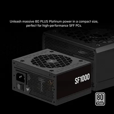 80 Plus Platinum ATX Power Supply SF1000 (2024) Fully Modular Low Noise, ATX 3.0 Compliant