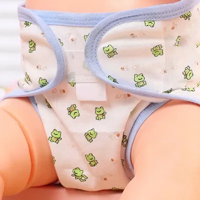 Cartoon Cloth Diapers For 17-20inch Doll Baby Washable Reusable Diaper Adjustable Children Potty