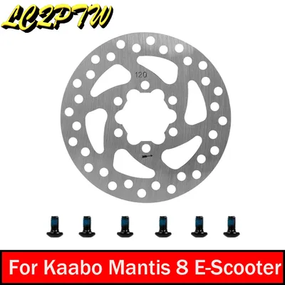 120mm Disc Brake Rotor Stainless Steel Disk With 6 Bolts For Kaabo Mantis 8 Electric Scooter