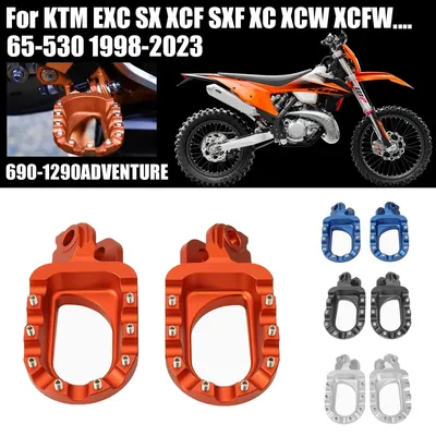 For KTM EXC SX XCF SXF XC XCW XCFW 65 85 125 150 200 250 300 350 450 ADVENTURE 990 CNC Foot Rests