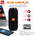 TG117 Altoparlante Bluetooth portatile 10W Colonna dei bassi wireless Altoparlanti USB esterni impermeabili Supporto Altoparlante subwoofer AUX TF
