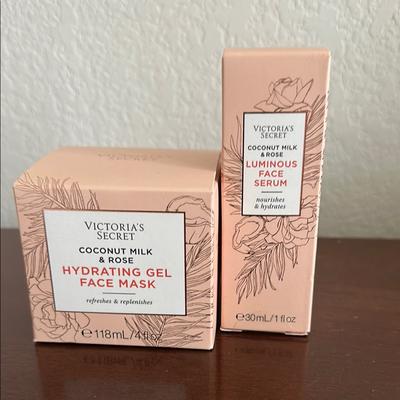 Victoria's Secret Skincare | Victoria's Secret Hydrating Gel Face Mask And Luminous Face Serum - Cream | Color: Cream | Size: Os