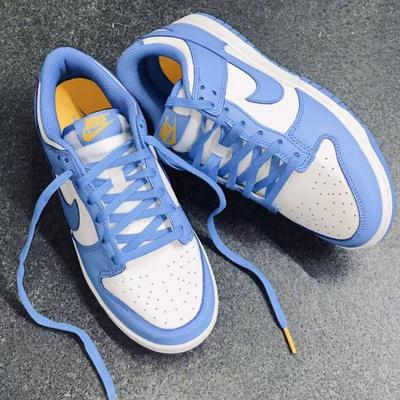 Nike Shoes | Brand New Nike Dunk Low-Top Blue Women's Sports Shoes | Color: Blue/White | Size: Various