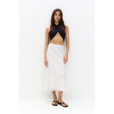 Polka Dot Midi Skirt
