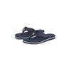 Zehentrenner TOMMY HILFIGER "HILFIGER WEBBING BEACH SANDAL", Damen, Gr. 40, blau (dunkelblau), Textil, casual, Schuhe, Sommerschuh, Flats, Bequemschuh, Dianette mit zweifarbiger Sohle