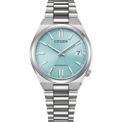 Automatikuhr CITIZEN "Tsuyosa", silberfarben, hellblau, Armbanduhren, Damen, Armbanduhr, Damenuhr, Mechanische Uhr, Edelstahlarmband, analog, Tag Image