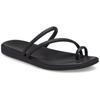 Sandalette CROCS "Miami Toe Loop Sandal", Damen, Gr. 39, schwarz, Croslite, casual, Schuhe Badeschuh Zehentrenner, Pool Slides, Badeschuh, Sandale mit Zehenschlaufe