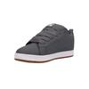 Sneaker DC SHOES "Court Graffik", Gr. 7,5(40), grau, weiß, 57.05% Leder, 28.2% Synthetikmaterial, 13.87% Polyester, 0.88% Textil, Schuhe