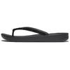 Zehentrenner FITFLOP "iQUSHION MULTI-CRYSTAL", Damen, Gr. 40, schwarz, Synthetik, modisch, Schuhe, Sandale, Flats, Pool Slides mit Schmucksteinen verziert