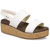 Keilsandalette CROCS "Brooklyn Cork Low Wedge", Damen, Gr. 41, beige (creme), Croslite, casual, Schuhe, Plateausandale, Sommerschuh mit Korkplateau