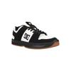 Sneaker DC SHOES "Lynx Zero", Gr. 10,5(44), schwarz-weiß (weiß, schwarz, weiß), 50.51% Leder, 39.8% Synthetikmaterial, 9.69% Polyester, Schuhe