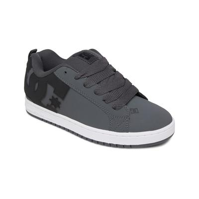 Sneaker DC SHOES "Court Graffik", Gr. 6(38), grau (dk grau, schwarz, weiß), 57.05% Leder, 28.2% Synthetikmaterial, 13.87% Polyester, 0.88% Textil, Schuhe Image