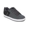 Sneaker DC SHOES "Court Graffik", Gr. 9(42), grau (dk grau, schwarz, weiß), 57.05% Leder, 28.2% Synthetikmaterial, 13.87% Polyester, 0.88% Textil, Schuhe
