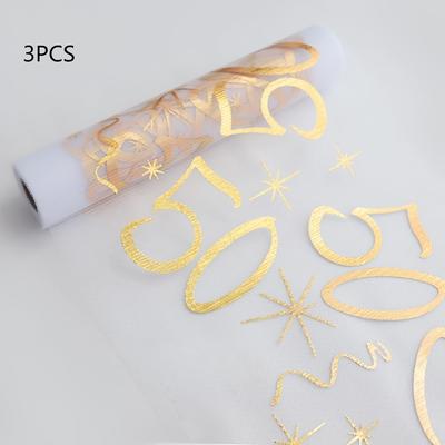 TEMU 1/3pcs Sparkle Table Runner, Polyester Woven Rectangular Tablecloth, For Birthday, Home, Restaurant, Party, Wedding, And Christmas Decor Image