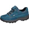 Trekkingschuh WALDLÄUFER "HOLLY", Damen, Gr. 6 (39), blau, Nubukleder, Textil, unifarben, sportlich, Schuhe, Outdoorschuh, Wanderschuh, Tex-Schnürschuh in Komfortweite H