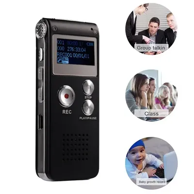 Multifunctional Rechargeable Digital Voice Recorder Voice Activated Mini Voice Professional Flash