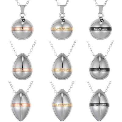 10PCS Wholesale Spherical Stainless Steel Aromatherapy Necklace Diffuser Pendant Scent Perfume Aroma