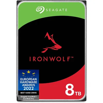 IronWolf 8TB NAS Internal Hard Drive HDD – 3.5 Inch SATA 6Gb/s 7200 RPM 256MB Cache for RAID Network